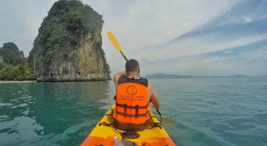 ko hong lagoon krabi thailand kayak